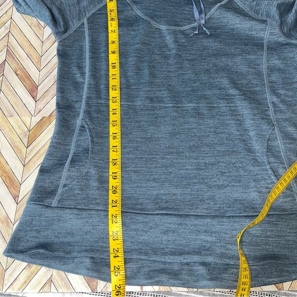 Kuhl Lea Funnel Neck Sweatshirt Pullover Blue Gray Large Long Sleeve Active - Picture 6 of 7